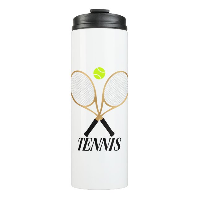 Tennis Thermosbecher (Vorderseite)
