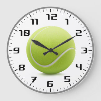 Tennis Time | Coole Sportgeschenke Große Wanduhr