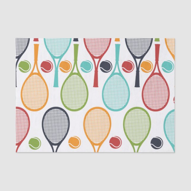 Tennis Tissue Paper für Tennis-Party Seidenpapier (Vorderseite)