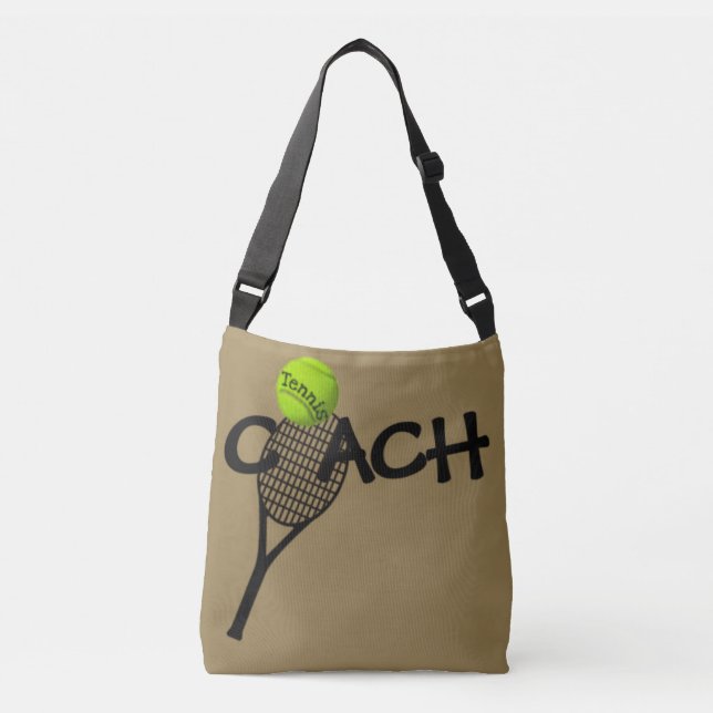 Tennis-Trainer-Ball-Tennis-Schläger-Taschen-Tasche Tragetaschen Mit Langen Trägern (Vorderseite)