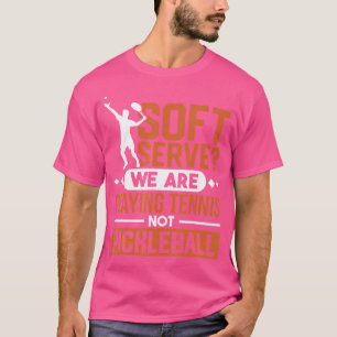 Tennis Trainer Schläger Ball Netz Tennis Spieler T-Shirt