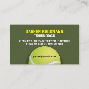 Tennis-Trainer Visitenkarte