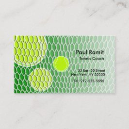 Tennis-Trainer-Visitenkarte Visitenkarte