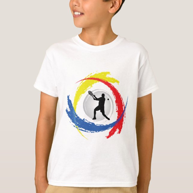 Tennis-Tricolor Emblem (Mann) T-Shirt (Vorderseite)