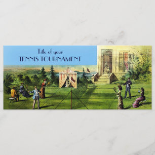 TENNIS Turnier-oder Tennis-Match-Einladungen Einladung