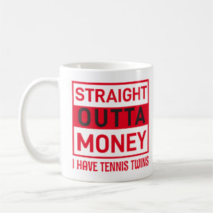 Tennis Twins Spaß T-Shirt Kaffeetasse