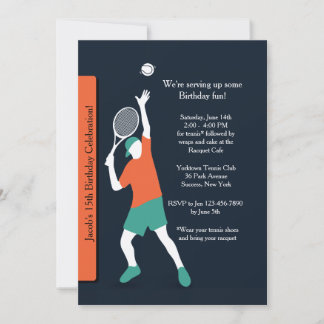 Tennis-Typ-Einladung Einladung