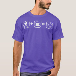 Tennis- und Biertennisspieler Tennisschläger T-Shirt