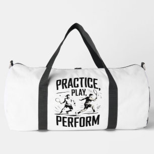 Tennis und Motivation - practice play perform Duffle Bag