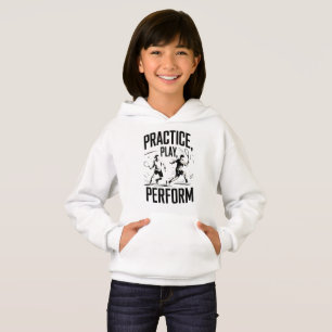 Tennis und Motivation - practice play perform Hoodie