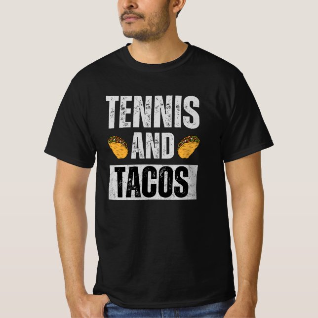 Tennis und Tacos T-Shirt (Vorderseite)