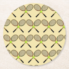 Tennis-Untersetzer Runder Pappuntersetzer