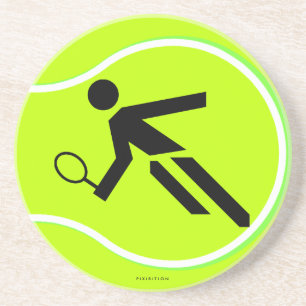 Tennis-Untersetzer Sandstein Untersetzer