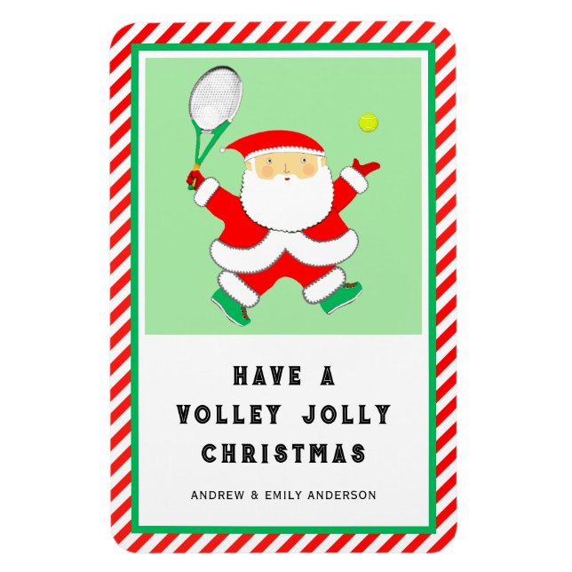 Tennis-Urlaub-Geschenkkarte Magnet (Vertikal)
