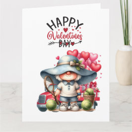 TENNIS Valentinstag zum Spieler mit Liebe Karte