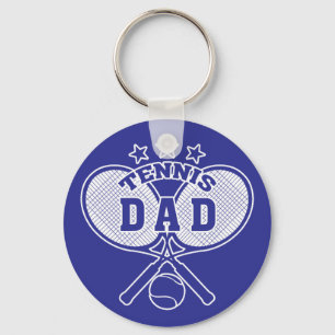 Tennis Vater, Crossed Tennis Rackets Schlüsselanhänger