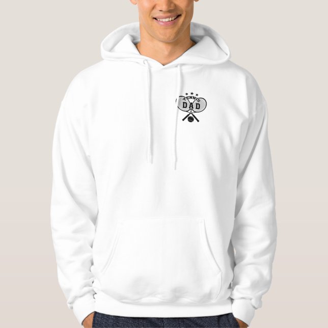 Tennis Vater Hoodie (Vorderseite)