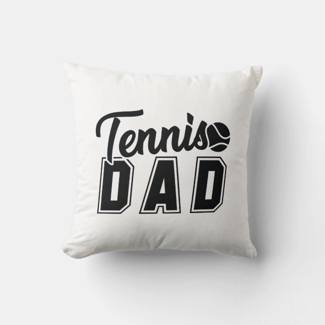 Tennis Vater Kissen (Vorderseite)