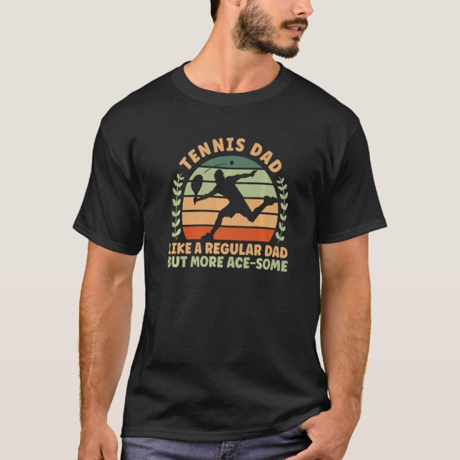 Tennis Vater T-Shirt (Vorderseite)