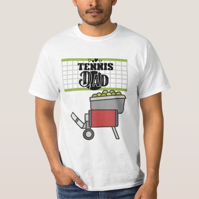 Tennis Vater T-Shirt (Vorderseite)