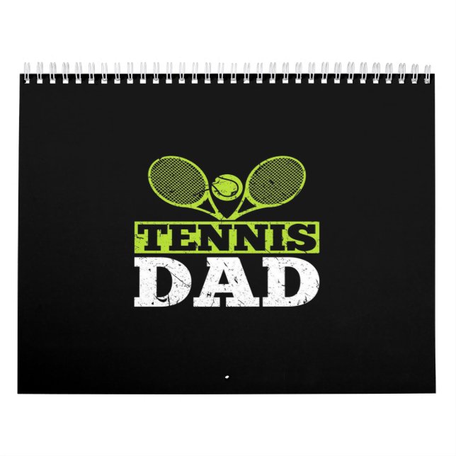 Tennis Vater Tennisspieler| Tennisplatz Kalender (Titelbild)