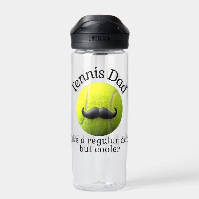 Tennis Vater Trinkflasche (Rückseite)