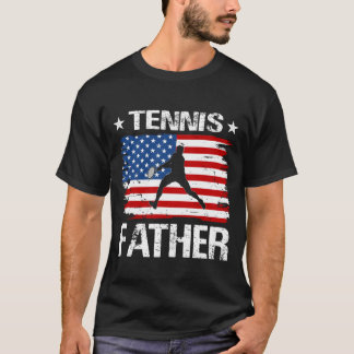 Tennis VATER USA Flaggentag T-Shirt
