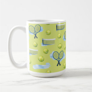 Tennis Vatertag Blau Aquarell  Kaffeetasse