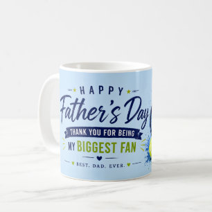 Tennis-Vatertag für Papa Blaue Wasserfarbe Kaffeetasse