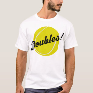 Tennis verdoppelt Geschenk T-Shirt