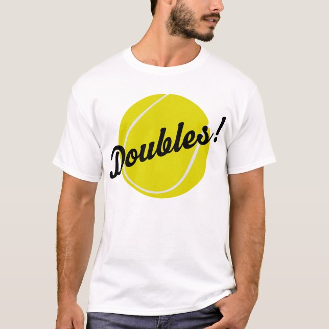 Tennis verdoppelt Geschenk T-Shirt (Vorderseite)