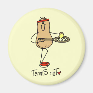 Tennis Verrückte T-Shirts und Geschenke Magnet