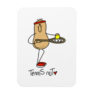 Tennis Verrückte T-Shirts und Geschenke Magnet