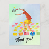 Tennis Vielen Dank für Ihre Karte für Coach Aquare