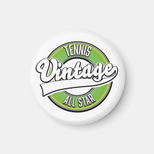 Tennis Vintag All star Logo Magnet (Vorne)