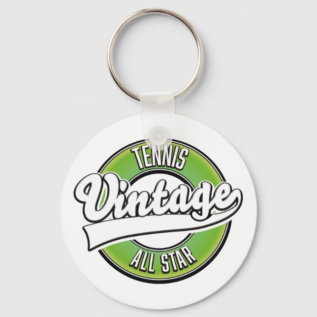 Tennis Vintag All star Logo Schlüsselanhänger (Vorderseite)