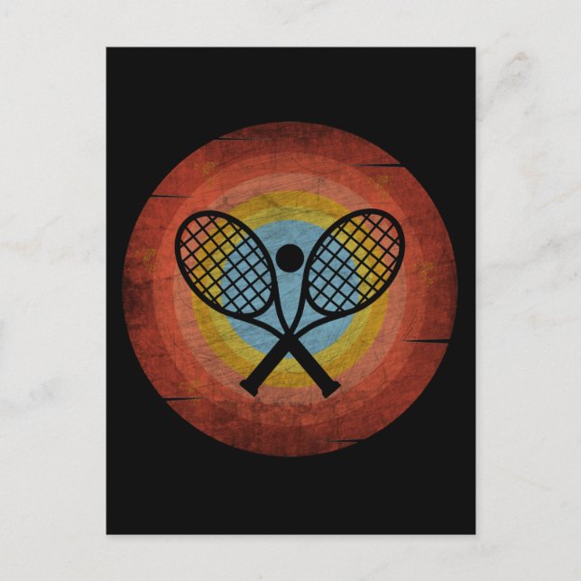 TENNIS VINTAG POSTKARTE (Vorderseite)