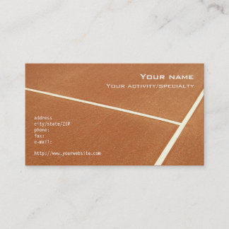 "Tennis" Visitenkarte