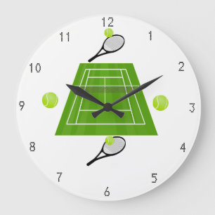 Tennis Wallclock Große Wanduhr