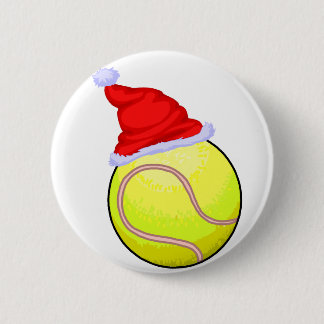 Tennis-Weihnachten Button