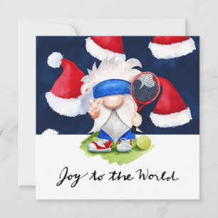 Tennis Weihnachten mit Racket und Weihnachten Them