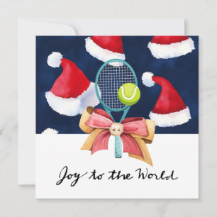 Tennis Weihnachten mit Racket und Weihnachten Them
