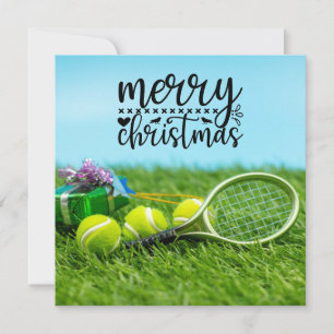 Tennis Weihnachten mit Tennisball-Geschenkschmuck 