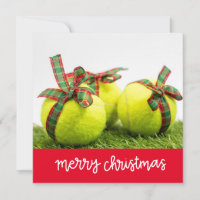 Tennis Weihnachten mit Tennisball