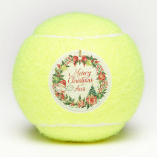 Tennis Weihnachten mit Tennisball Tennisbälle