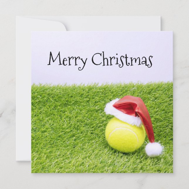 Tennis, Weihnachten und Tennisball und Weihnachtsm (Vorderseite)