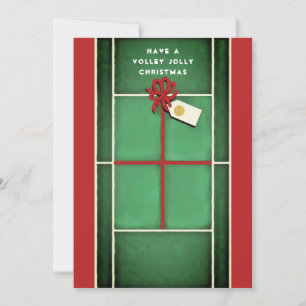 Tennis-Weihnachts-Feiertags-Neujahrs-Karten Feiertagskarte