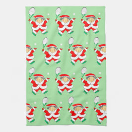 Tennis Weihnachts Küchentuch