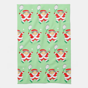 Tennis Weihnachts Küchentuch