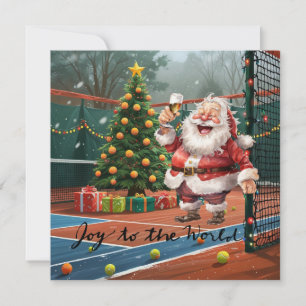 Tennis-Weihnachtsbaum auf dem Platz Feiertagskarte